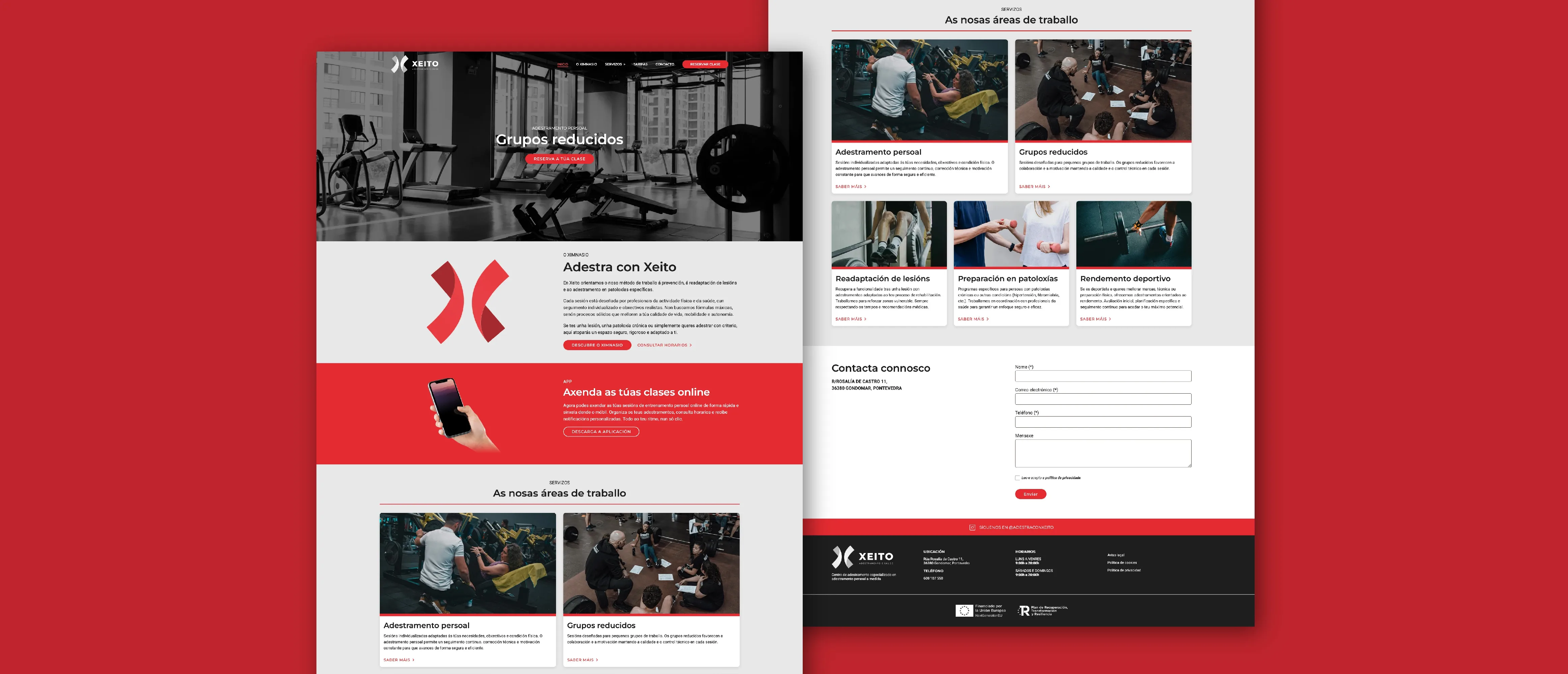 Interfaz de inicio web Hub Olympe